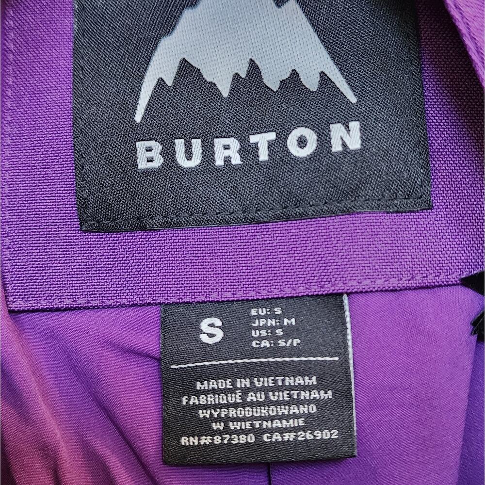 NWT Burton Women's Avalon Bib Snow Snowboard Ski Pants Size S Imperial Purple - Picture 2 of 16